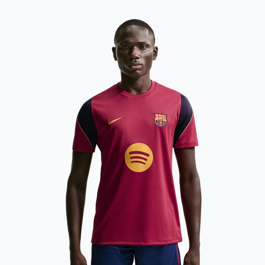 Obrázek produktu Pánské fotbalové tričko Nike FC Barcelona Strike Soccer Dri-Fit noble red / blackened blue / mineral yellow