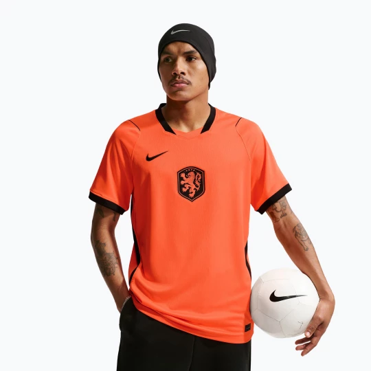 Obrázek produktu Pánské fotbalové tričko Nike Netherlands 2026 Stadium Home hyper crimson / black oranžová