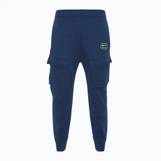 Obrázek produktu Pánské kalhoty Nike Air Fleece Cargo midnight navy / volt Námořnická modř