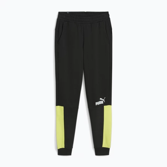 Obrázek produktu Pánské kalhoty PUMA ESS+ Block Sweatpants TR puma black / lime sheen
