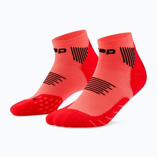 Obrázek produktu Pánské kompresní ponožky CEP Run Low Cut 5.0 neon coral oranžová