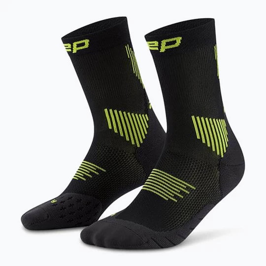 Obrázek produktu Pánské kompresní ponožky CEP Run Mid Cut 5.0 black / lime