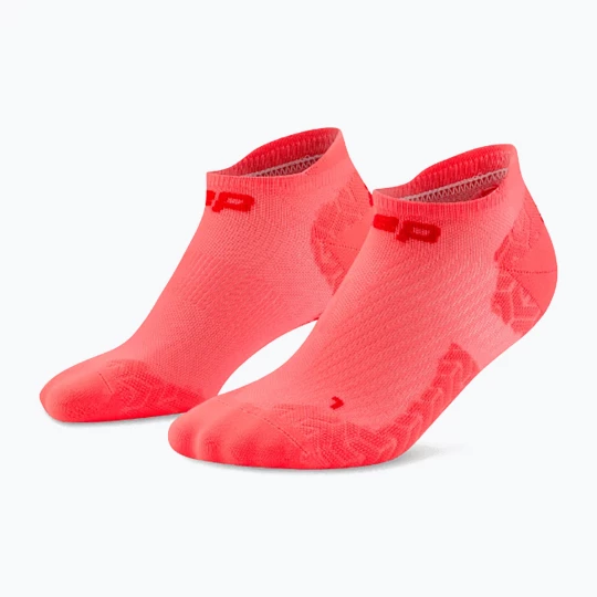 Obrázek produktu Pánské kompresní ponožky CEP Ultralight No Show 4.0 neon coral / red