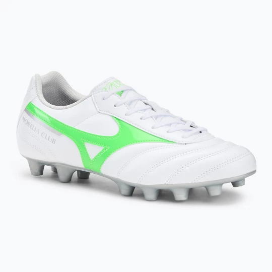 Obrázek produktu Pánské kopačky Mizuno Morelia II Club Md white / neon green / galaxy silver