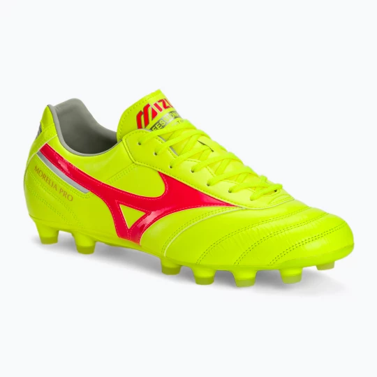 Obrázek produktu Pánské kopačky Mizuno Morelia II Pro MD safety yellow / fiery coral 2 / galaxy silver