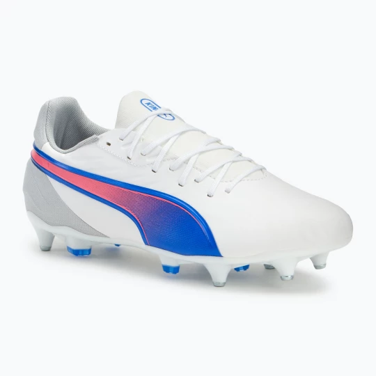 Obrázek produktu Pánské kopačky PUMA King Match MxSG puma white / bluemazing / flat light grey / sunset glow