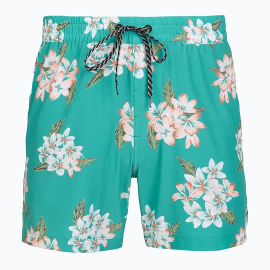 Obrázek produktu Pánské koupací šortky Hurley Malaga Volley Swim Short Teal Tint Zelená