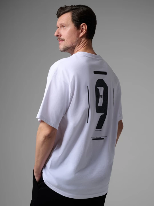 Obrázek produktu Pánské loose tričko potiskem 4F x Robert Lewandowski - bílé
