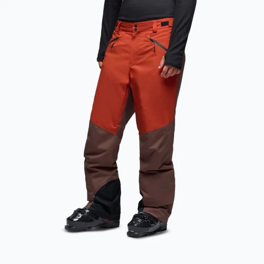 Obrázek produktu Pánské lyžařské kalhoty Oakley Canopy Pro Insulated Dark Umber / Flame Red