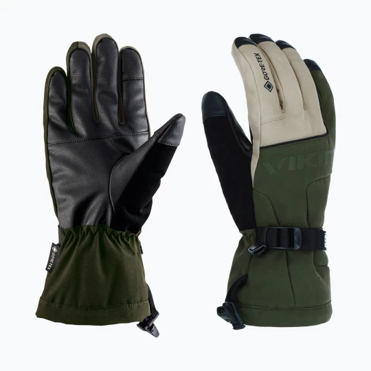 Obrázek produktu Pánské lyžařské rukavice Viking Hudson Gore-Tex Freeride olive / beige Zelená