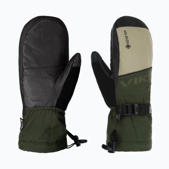 Obrázek produktu Pánské lyžařské rukavice Viking Hudson Gore-Tex Mitten olive / beige Zelená