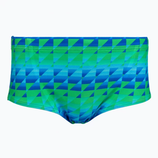 Obrázek produktu Pánské plavecké boxerky Speedo ML s potiskem, 13, 5 cm Brief quilted triangles / lagoon blue