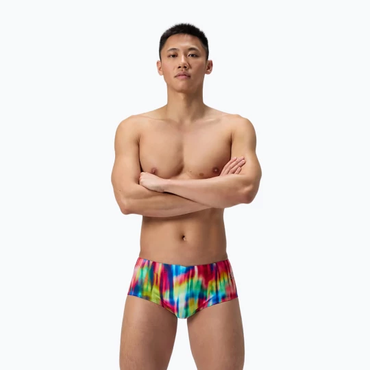 Obrázek produktu Pánské plavecké boxerky Speedo Printed 13.5 cm Brief prismatic paradise / ruby