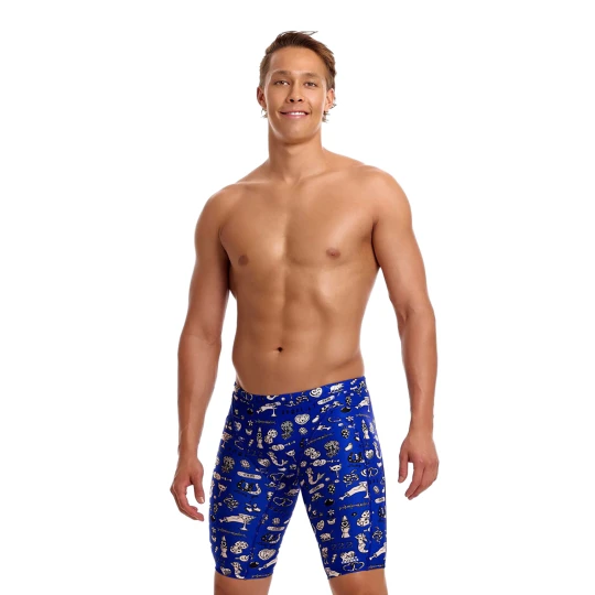 Obrázek produktu Pánské plavecké jammery Funky Trunks Training Jammers scratchy Barevné