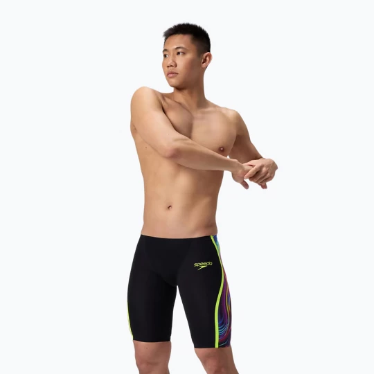 Obrázek produktu Pánské plavecké jammery Speedo Fastskin LZR Intent 2.0 Jammer black / molten blur / hyper yellow