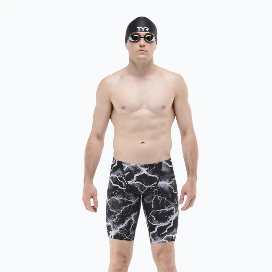 Obrázek produktu Pánské plavecké jammery TYR Durafast Elite Arterix Jammer titanium Černá