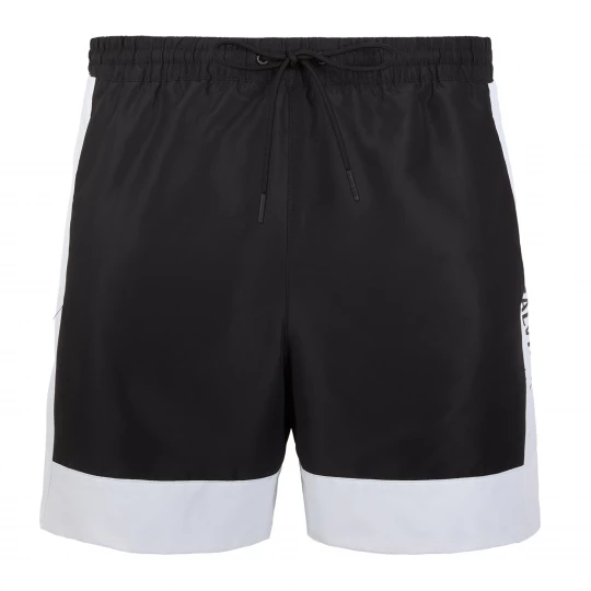 Obrázek produktu Pánské plavecké šortky Calvin Klein KM0KM01095 Intense Power Medium Drawstring Fashion brilliant white Černá