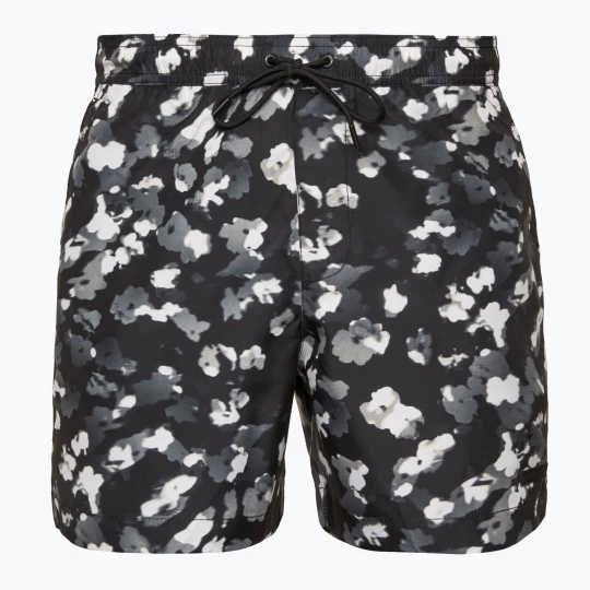 Obrázek produktu Pánské plavecké šortky Calvin Klein KM0KM01162 Medium Drawstring-Print layered floral black