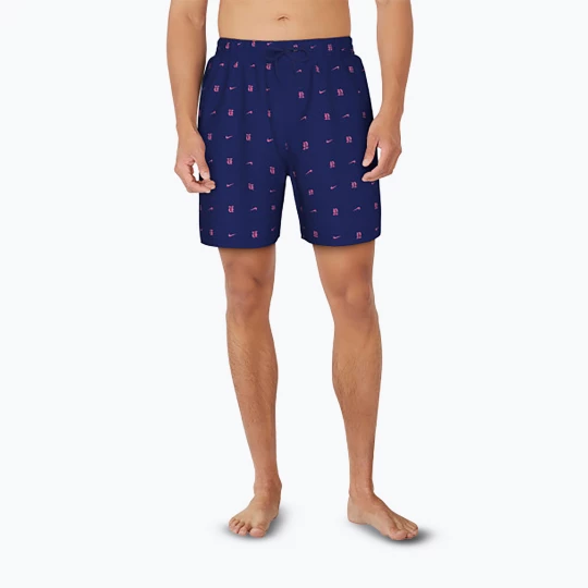 Obrázek produktu Pánské plavecké šortky Nike Luxe Letter 7" Volley midnight navy Námořnická modř