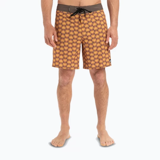 Obrázek produktu Pánské plavecké šortky Quiksilver Surfsilk Straight Leg 18" florever bran oranžová