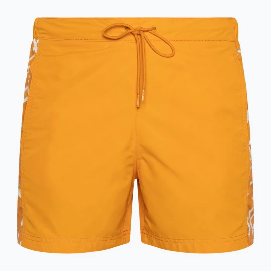 Obrázek produktu Pánské plavecké šortky Tommy Hilfiger SF Medium Drawstring Print reactive monogram rich ochre oranžová