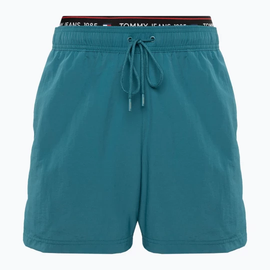 Obrázek produktu Pánské plavecké šortky Tommy Jeans DW SF Medium Drawstring timeless teal Zelená