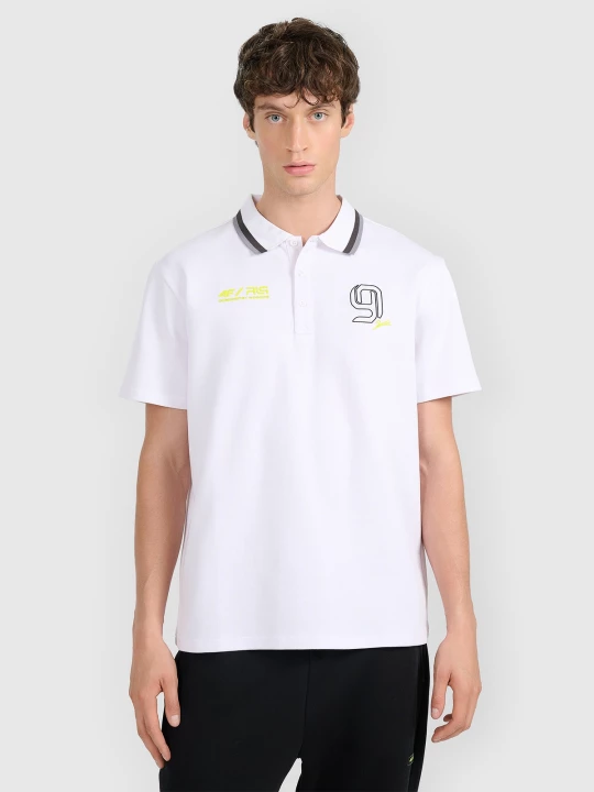 Obrázek produktu Pánské regular polo tričko 4F x Robert Lewandowski - bílé
