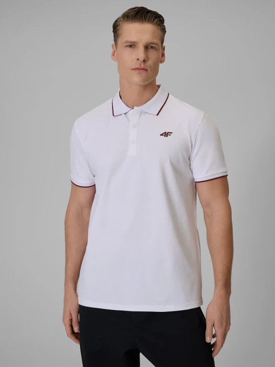 Obrázek produktu Pánské regular polo tričko - bílá 4F