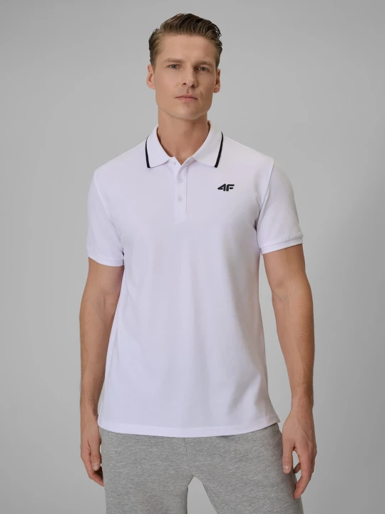 Obrázek produktu Pánské regular polo tričko - bílé 4F