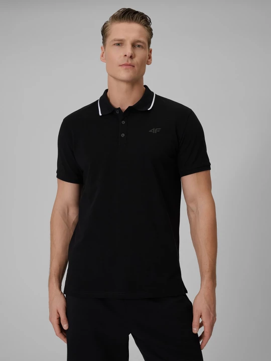 Obrázek produktu 4F Pánské regular polo tričko - černé černý