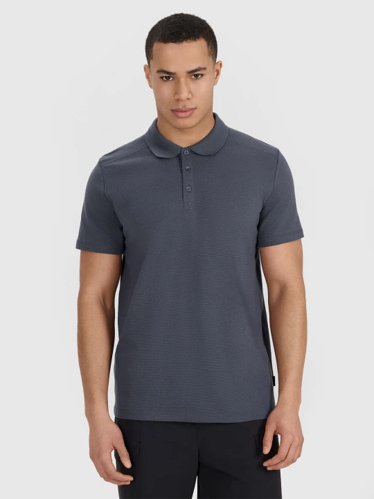 Obrázek produktu Pánské regular polo tričko - šedé 4F