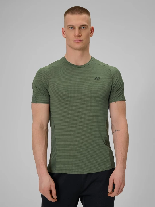 Obrázek produktu Pánské regular rychleschnoucí tréninkové tričko - khaki 4F