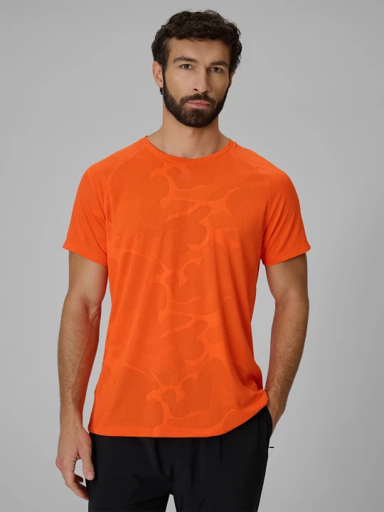 Obrázek produktu Pánské regular rychleschnoucí tréninkové tričko - oranžové 4F