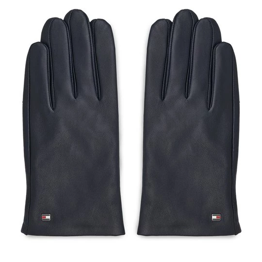Obrázek produktu Pánské rukavice Tommy Hilfiger Essential Flag Leather Gloves AM0AM11482 Tmavomodrá