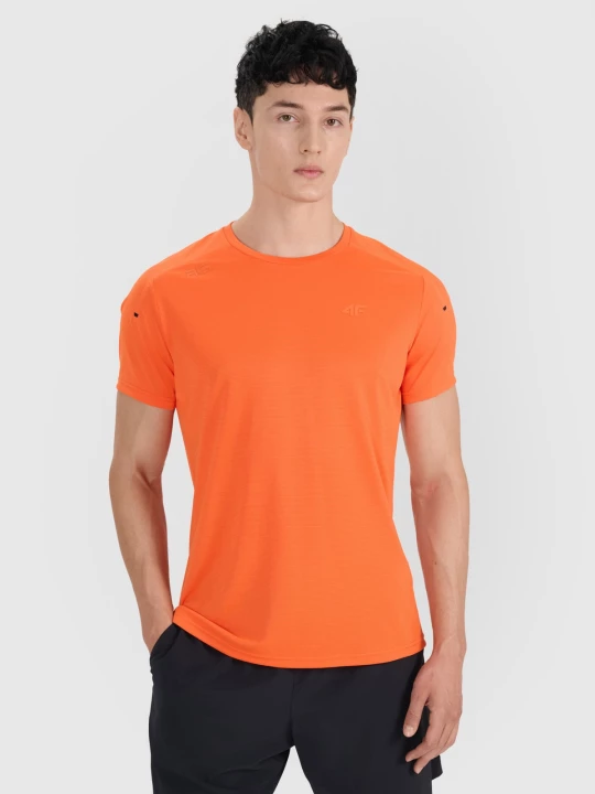 Obrázek produktu Pánské rychleschnoucí tréninkové tričko regular 4F x Robert Lewandowski - oranžové