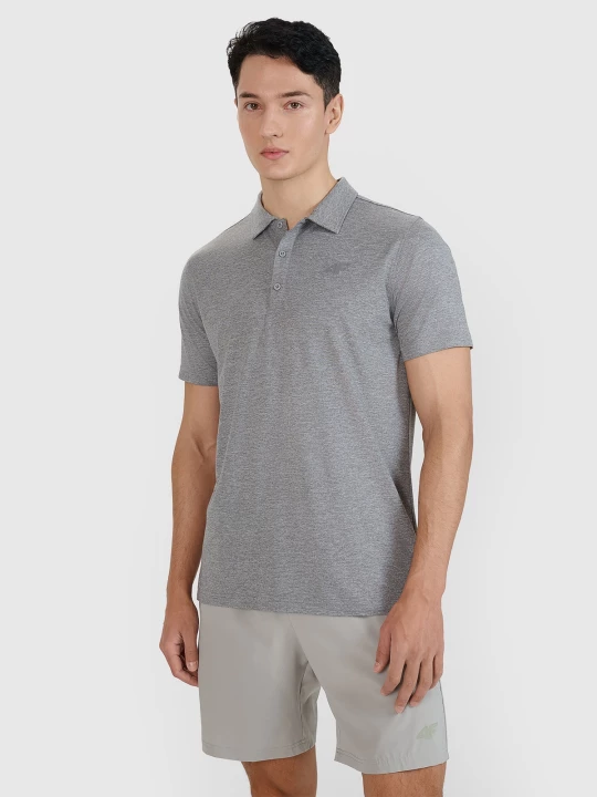 Obrázek produktu Pánské sportovní rychleschnoucí polo tričko regular - šedé 4F