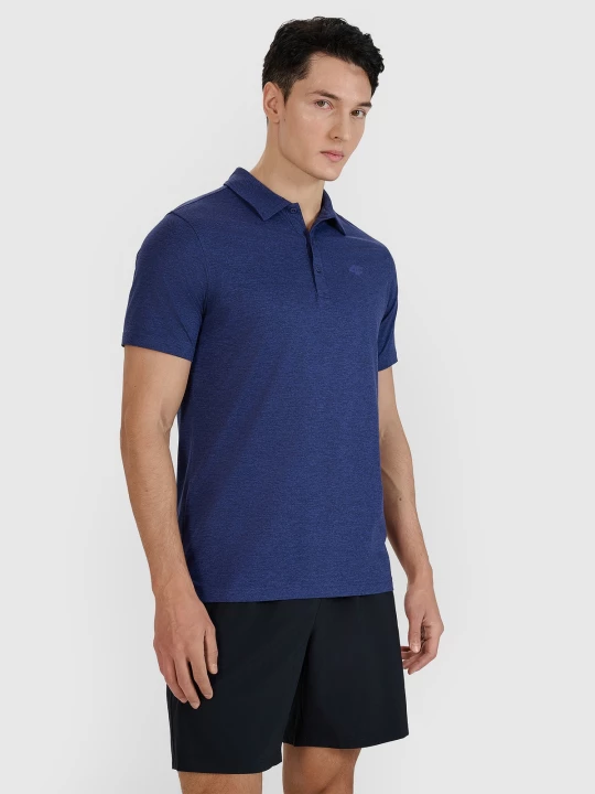 Obrázek produktu Pánské sportovní rychleschnoucí polo tričko regular - tmavě modré 4F