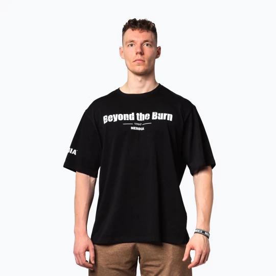 Obrázek produktu Pánské sportovní tričko NEBBIA Heavyweight Grind black