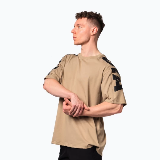 Obrázek produktu Pánské sportovní tričko NEBBIA Lifting Club light brown