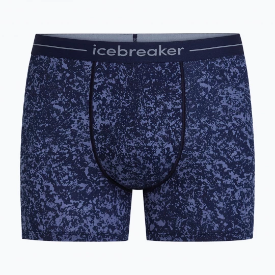 Obrázek produktu Pánské termo boxerky Icebreaker Merino 150 Anatomica Moss Bloom midnight navy / aop Námořnická modř
