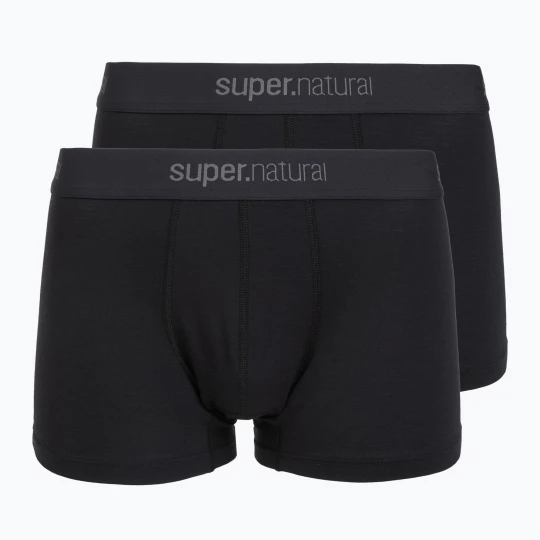 Obrázek produktu Pánské termo boxerky super.natural Tundra 175 2 páry jet black / jet black