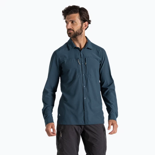 Obrázek produktu Pánské trekové tričko Craghoppers NosiLife Pro Shirt s dlouhými rukávy V blue stone