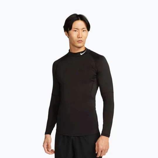 Obrázek produktu Pánské tréninkové tričko Longsleeve Nike Pro Dri-Fit Mock-Neck black / white