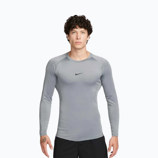 Obrázek produktu Pánské tréninkové tričko Longsleeve Nike Pro Dri-Fit Tight Fitness smoke grey / black
