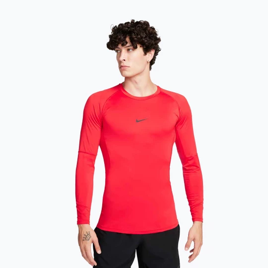 Obrázek produktu Pánské tréninkové tričko Longsleeve Nike Pro Dri-Fit Tight Fitness university red / black