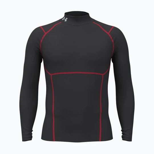 Obrázek produktu Pánské tréninkové tričko Longsleeve Under Armour Coldgear Elite Comp Mock ultimate black / red / reflective