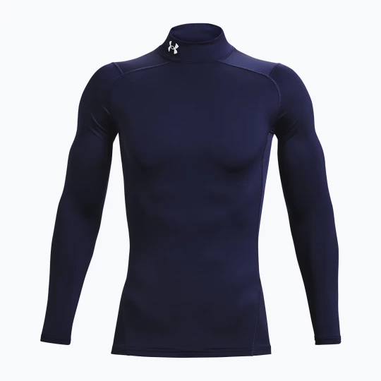 Obrázek produktu Pánské tréninkové tričko Longsleeve Under Armour Comp Mock UA Armour midnight navy / white Námořnická modř