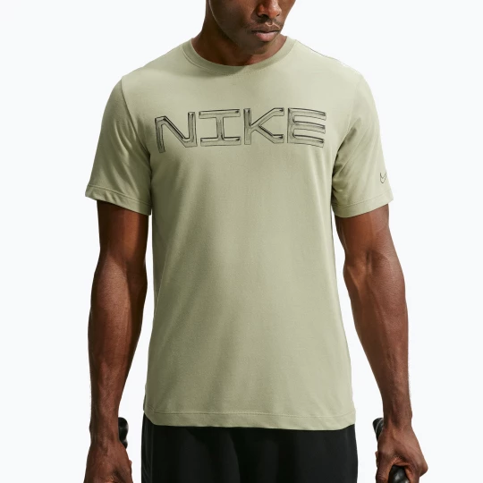 Obrázek produktu Pánské tréninkové tričko Nike Dri-FIT Training T-Shirt dusty olive / black Zelená