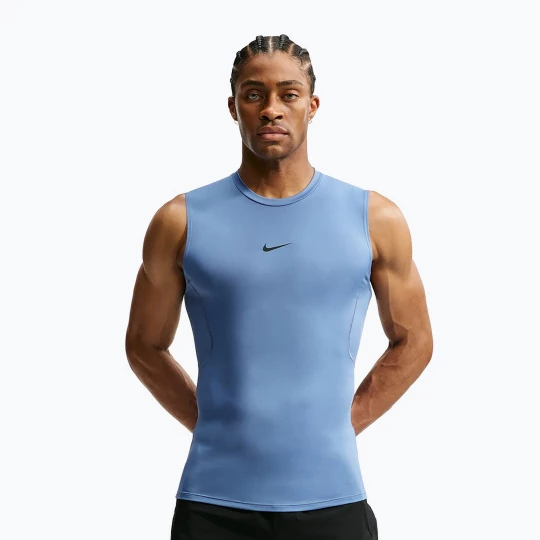 Obrázek produktu Pánské tréninkové tričko Nike Pro indigo storm / black Námořnická modř