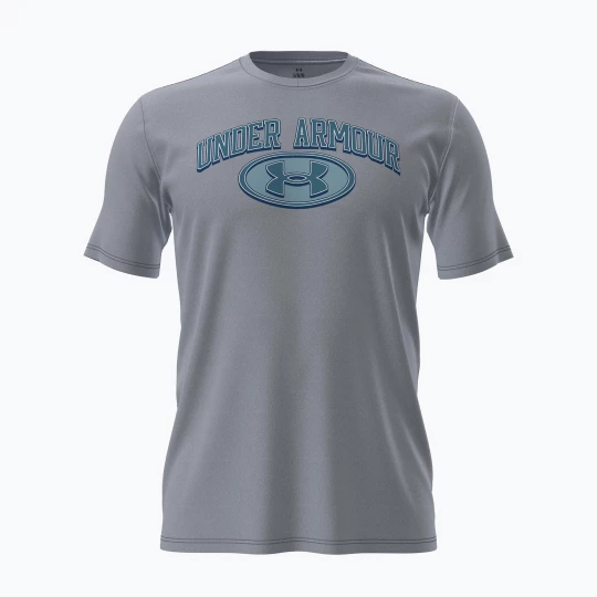 Obrázek produktu Pánské tréninkové tričko Under Armour WM Locker Tag mod gray / blue haze šedá